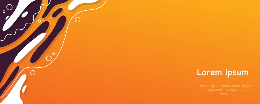 Abstract orange and purple background with a wave pattern vector