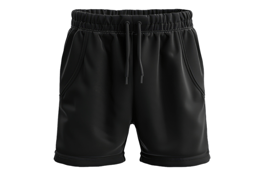 Black short and pants isolated on transparent background png