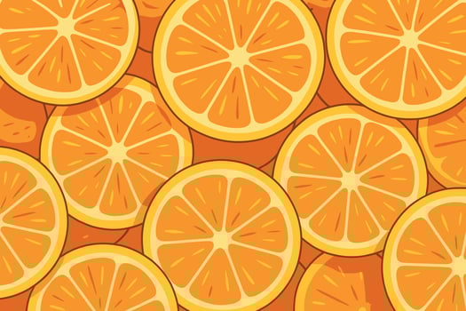 Orange Slice Pattern vector