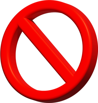 forbidden sign circle 3d, crosser out red prohibition caution png