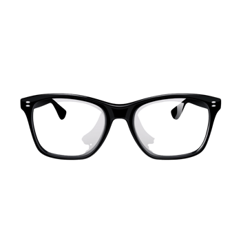 Classic black frame eyeglasses on a transparent background for optical clarity and vision correction, perfect for fashion and style png