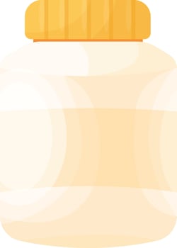Orange Pill Container vector