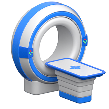 3D MRI Machine Illustration png