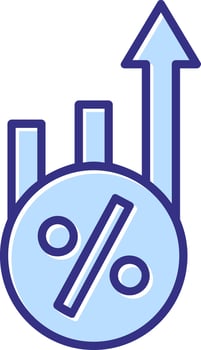 Increase Icon Symbol Art vector
