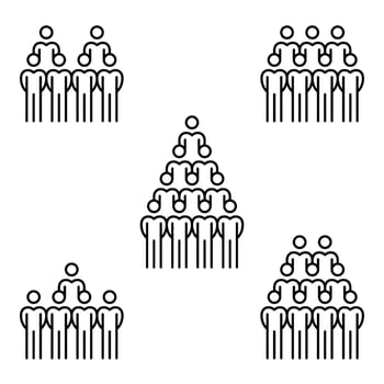 people icons business human resource vector