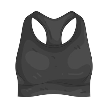 Illustration of Sports Bra vector