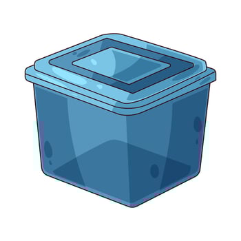 illustraton of plastic storage vector