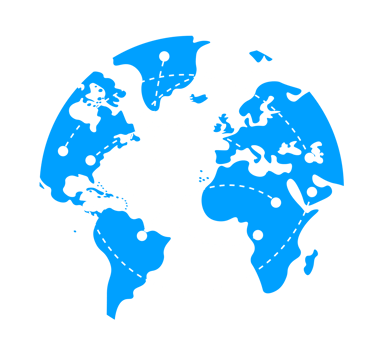Connected World Illustration. Global Network, Communication, Technology - Ideal for depicting interconnectedness and modern infrastructure. Transparent background. Connected World map glove. png