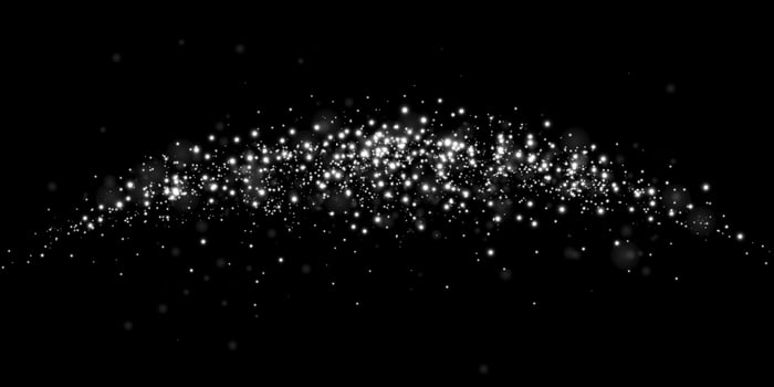 A Beautiful and Stunning Starry Night Sky Filled with Glittering Twinkling Stars Set Against a Deep Black Background vector