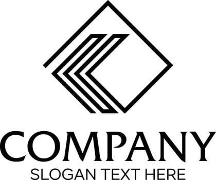 letter L wirh box idea logo design vector