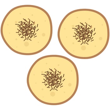 Cubit cake or kue cubit vector