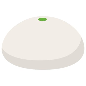 Steamed bun cake or bakpao cake vector