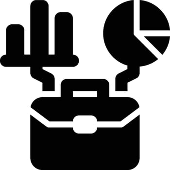 Business Analytics, Business Intelligence, Business Glyph Solid Icon vector