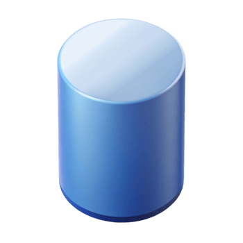majestic peaceful modern Isometric view of a cylinder. Clean lines, minimal design with Scalable Design. top-tier png