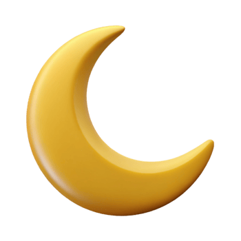 joyful spectacular Minimal design of a crescent moon. Flat color, clean lines with Scalable Design. flawless png