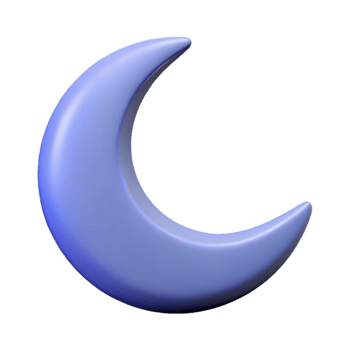 mysterious vibrant Minimal outline of a crescent moon. Clean lines, flat color with Scalable Design. museum quality png