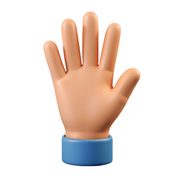 picturesque minimalist Clean lines outlining a human hand. Flat color, with Scalable Design. premium png