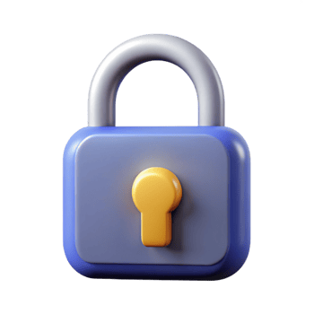 vibrant inspired Simple lock icon. Security and protection. Crisp edges, flat color. with Scalable Design. png