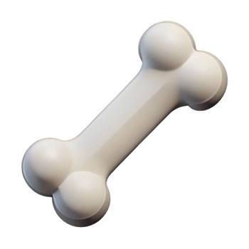 rare gothic Clean lines monoline dog bone. Minimal design, flat color, crisp edges with Scalable Design. expertly shot png