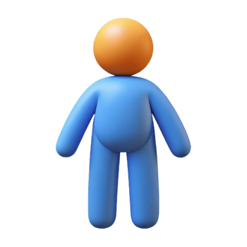 distinctive futuristic Abstract human figure with rounded head, stick limbs. Clean lines, minimal, flat color with Scalable Design. impeccable png