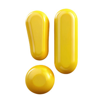 sumptuous gothic Clean lines, scalable exclamation mark in bright yellow. Single-weight stroke with Scalable Design. masterfully captured png
