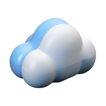 exceptional urban Scalable isometric cloud with single-weight stroke and a white color with Scalable Design. detailed png