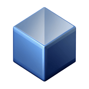 signature retro Isometric view of a simple cube. Clean lines, flat color, crisp edges with Scalable Design. premium png