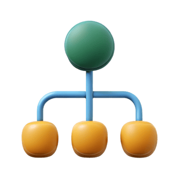 nostalgic dramatic Tree diagram with three branches. Scalable, single-weight stroke, flat color with Scalable Design. expertly shot png