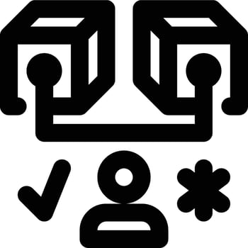 Proof of Liquidity, Auditor, Validator Outline Icon vector