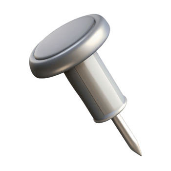 iconic mid-century Minimal technical drawing of a nail, clean lines, with Scalable Design. detailed png