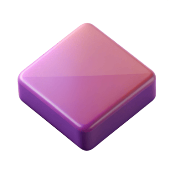 alluring reflective artistic Geometric square character with rounded corners and a single, central eye. Flat color, crisp edges with Scalable Design. perfect clarity png