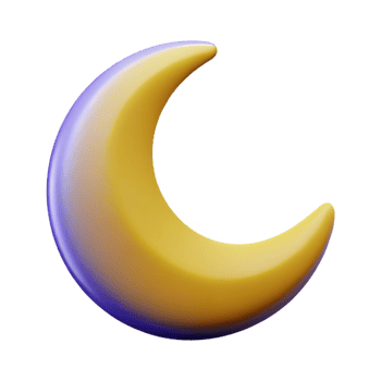 serene avant-garde Scalable, minimal design of a crescent moon. Crisp edges, flat color with Scalable Design. flawless png