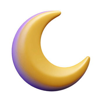 joyful hypnotic Minimal outline of a crescent moon. Clean lines, flat color, with Scalable Design. flawless png