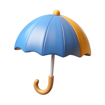 mesmerizing reflective impressionist Minimal line art of an umbrella. Clean lines, flat color with Scalable Design. 8K png