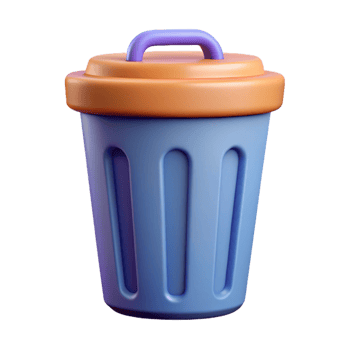glorious exemplary Trash can icon. Clean lines, minimal design, flat color. with Scalable Design. png