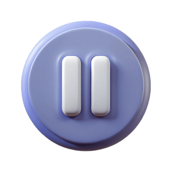 unparalleled gothic Minimalist icon of a pause button. Clean lines, flat color, with Scalable Design. refined png