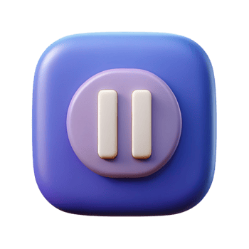 pristine elegant Crisp edges, flat color PAUSE icon. Minimal design with Scalable Design. fine detail png