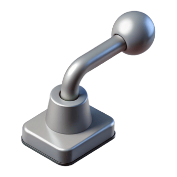 dramatic memorable Technical illustration of a lever. Minimal, single-weight stroke, with Scalable Design. png