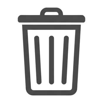 Simple Icon Representing Waste Disposal Container png