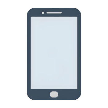 Modern Smartphone Device with Blank Screen Display png