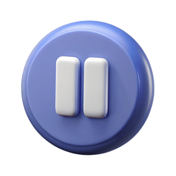 exceptional impressionist A symmetrical pause button icon. Crisp edges, single-weight stroke, with Scalable Design. premium png