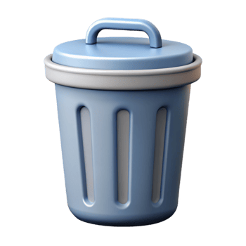hypnotic joyful classic A crisp, clean trash can icon. Minimal design, flat color, with Scalable Design. genuine png