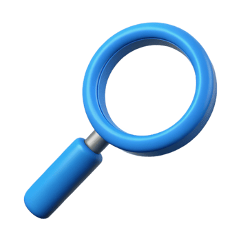 reflective hypnotic Simple outline of a magnifying glass. Single-weight stroke, crisp edges, with Scalable Design. precision png