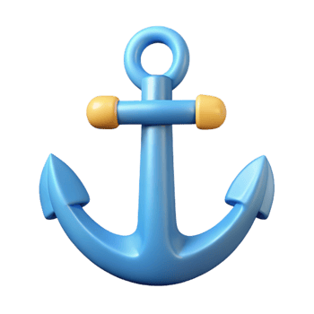 signature bohemian Minimal line art of an anchor. Clean lines, flat color with Scalable Design. authentic png