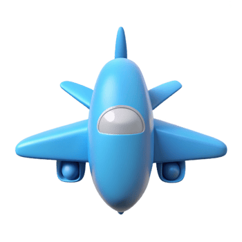 beautiful intense urban Plane character with swept wings. Simple, flat color, crisp edges with Scalable Design. masterfully captured png