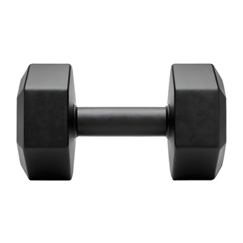 Black dumbbell isolated png