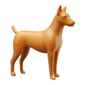 nostalgic serene Stylized dog silhouette. Clean lines, flat color, minimal design with Scalable Design. high quality png