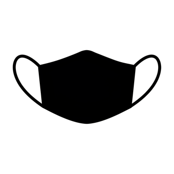 A Simple Line Drawing of a Protective Face Mask. png