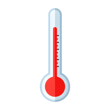 Simple Red Mercury Thermometer Temperature Gauge Icon png