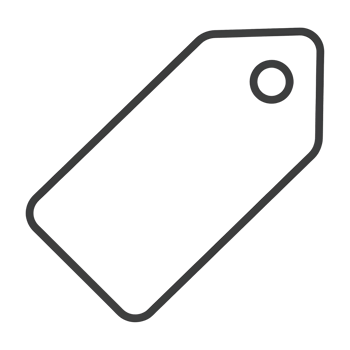 Simple Outline of a Product Identification Tag png
